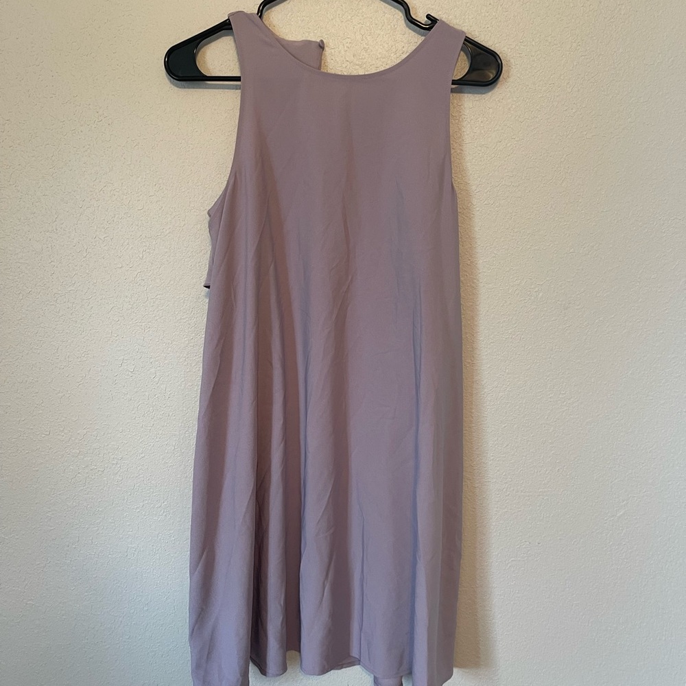 Lavender shift dress